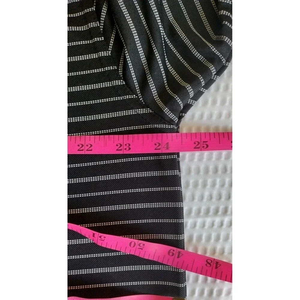 NIKE GOLF Tour Performance Men's Size XL Dri Fit Golf Black Stripe Polo Shirt